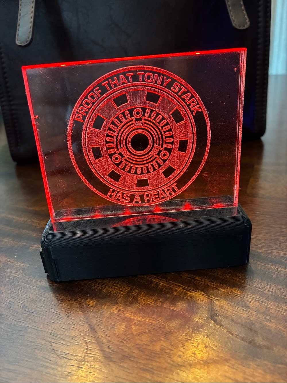 Iron Man Arc Reactor Red LED Acrylic Sign